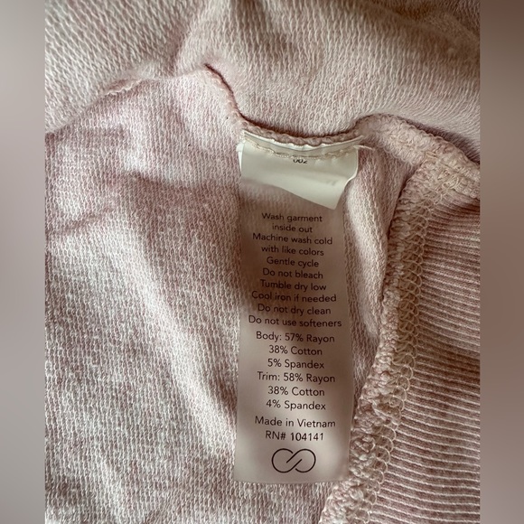 Calia pink wrap sweater light pink high low - Picture 3 of 5